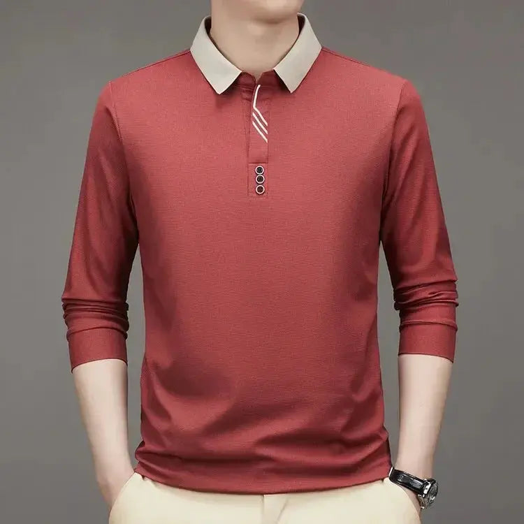 Marcello Elegant Long Sleeve Polo