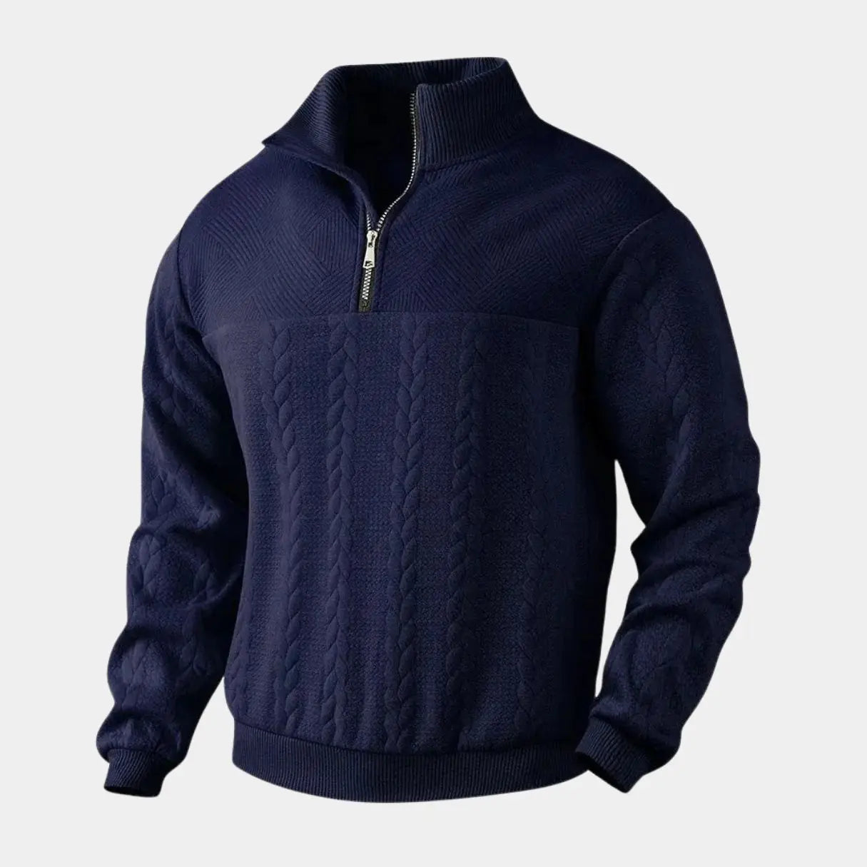 Timeless Elegance Quarter Zip Sweater
