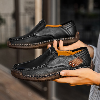 Nero Leather Loafers