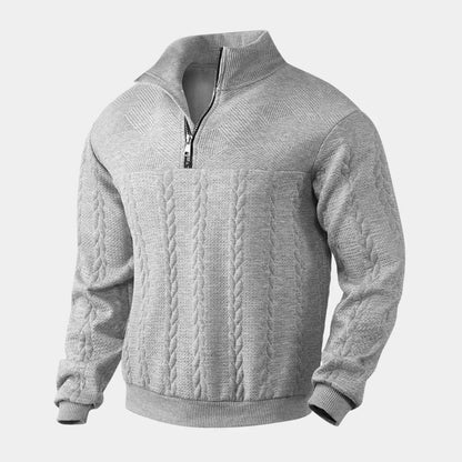 Timeless Elegance Quarter Zip Sweater
