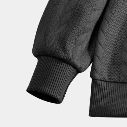 Timeless Elegance Quarter Zip Sweater