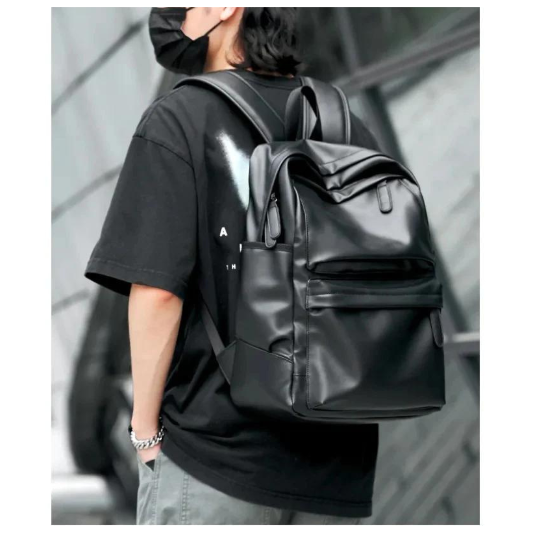 Waterproof Leather Backpack