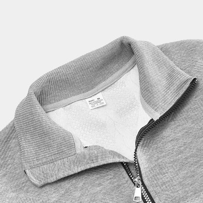 Timeless Elegance Quarter Zip Sweater