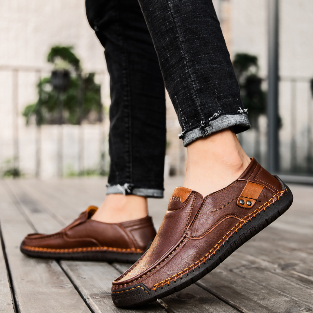 Nero Leather Loafers