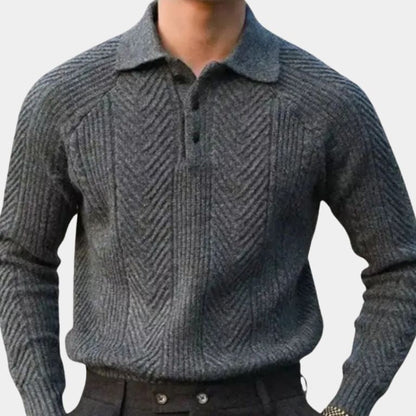 Alessio Long Sleeve Knit Polo