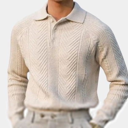 Alessio Long Sleeve Knit Polo