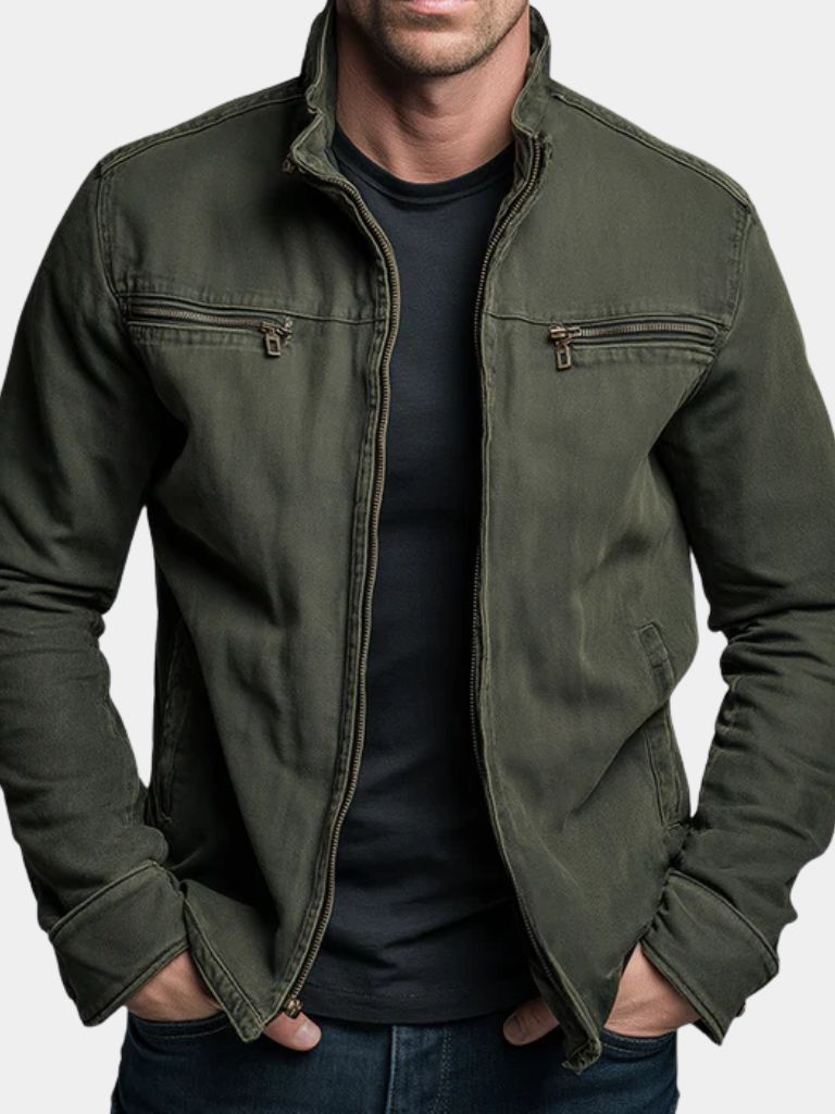Urban Vintage Olive Field Jacket - Veluzzi
