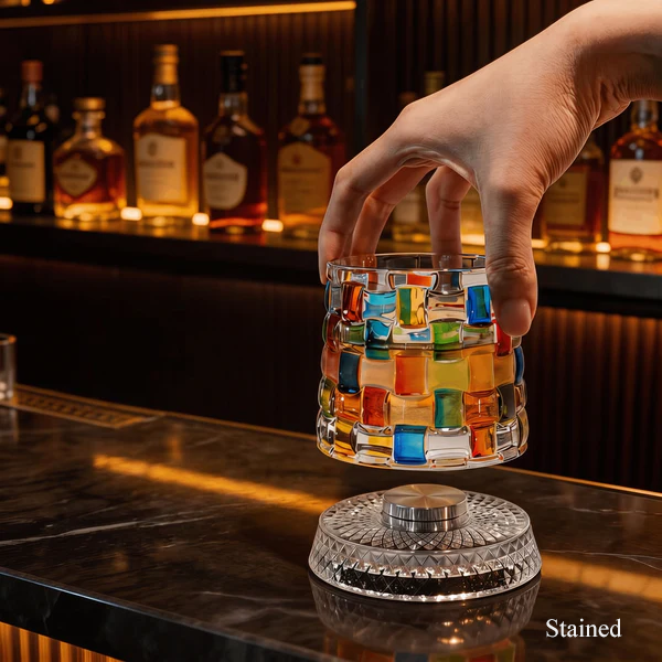 Veluzzi Rotating Whiskey Glass