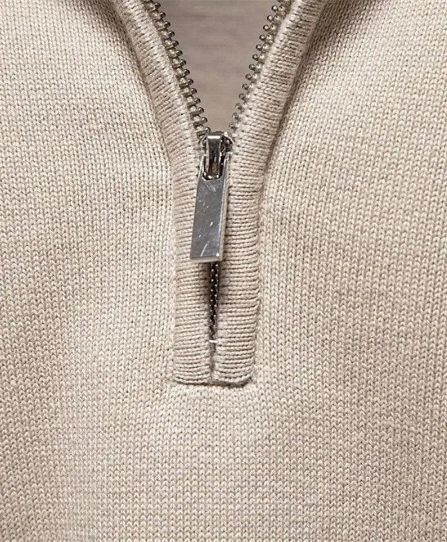 The Luxe Half-Zip Knit Sweater