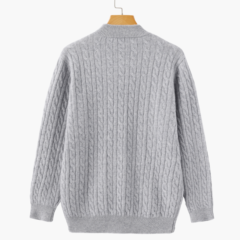 Royal Cashmere Woven Half Zip