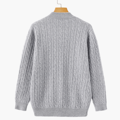 Royal Cashmere Woven Half Zip