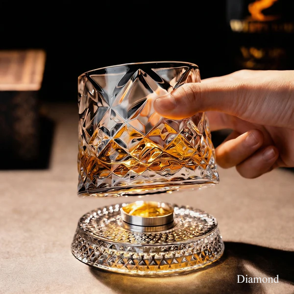 Veluzzi Rotating Whiskey Glass