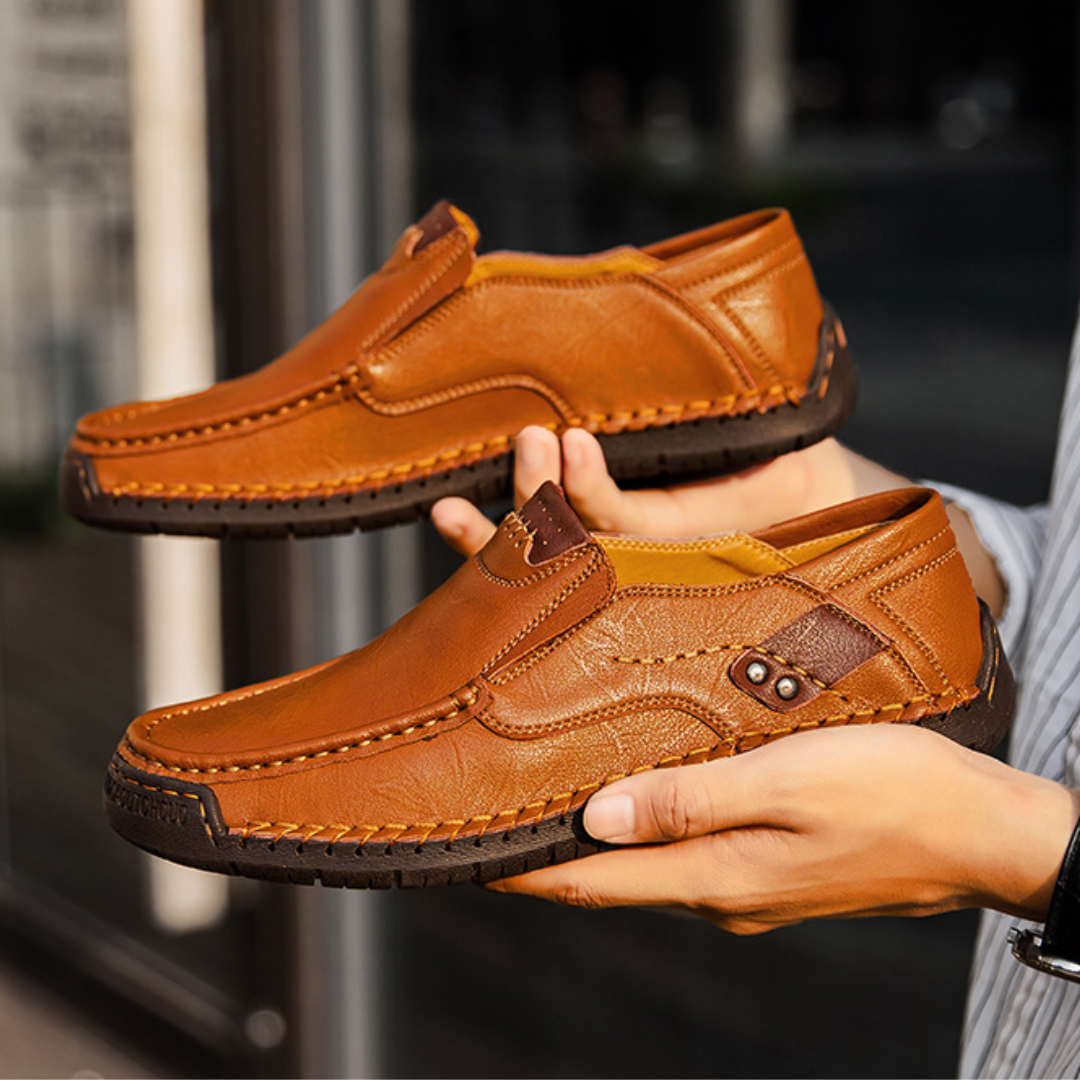 Nero Leather Loafers