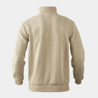 Timeless Elegance Quarter Zip Sweater