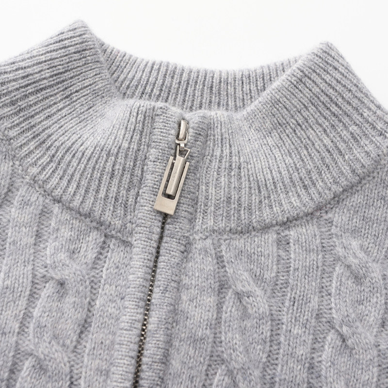 Royal Cashmere Woven Half Zip