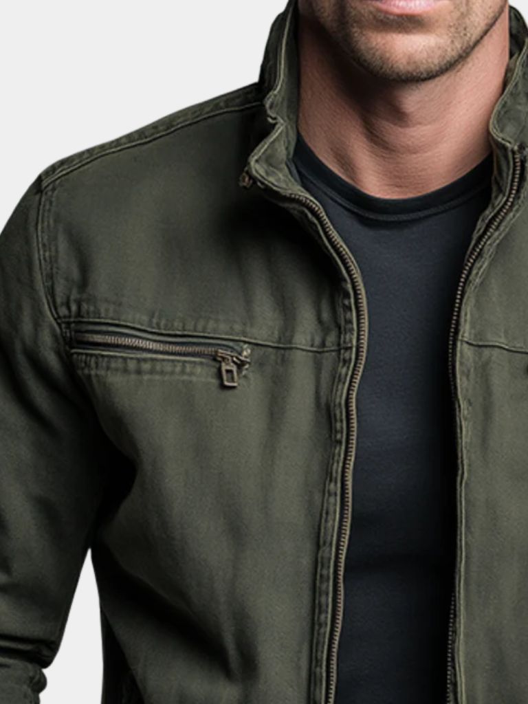 Urban Vintage Olive Field Jacket - Veluzzi