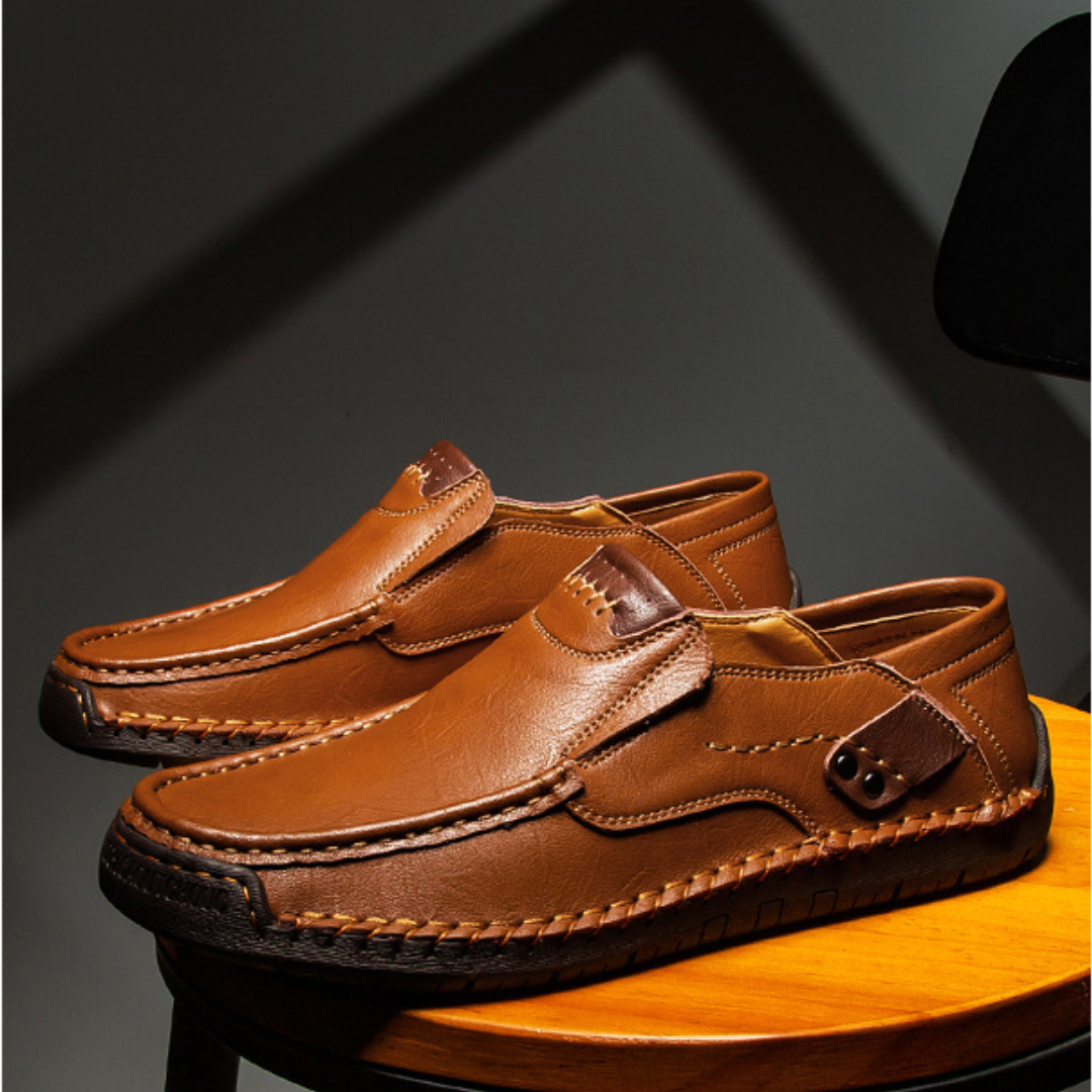 Nero Leather Loafers