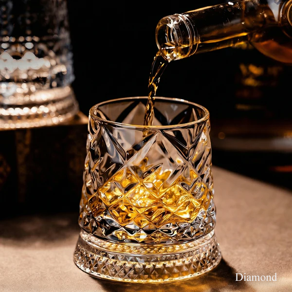 Veluzzi Rotating Whiskey Glass