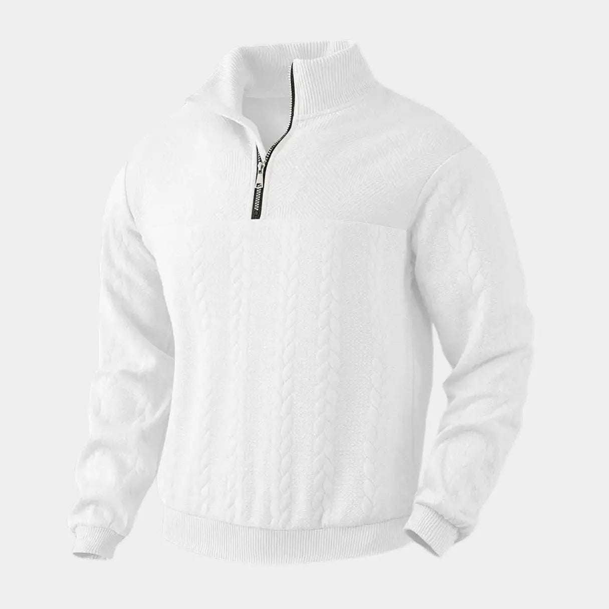 Timeless Elegance Quarter Zip Sweater