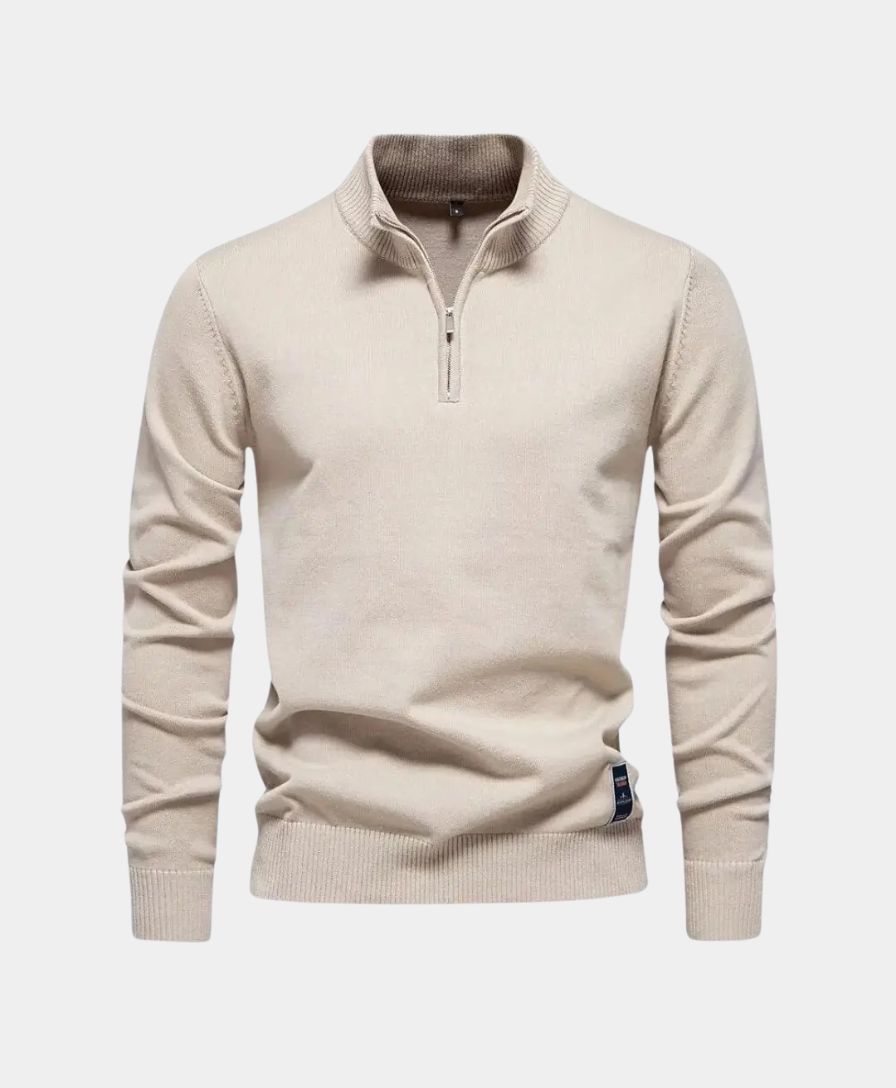 The Luxe Half-Zip Knit Sweater