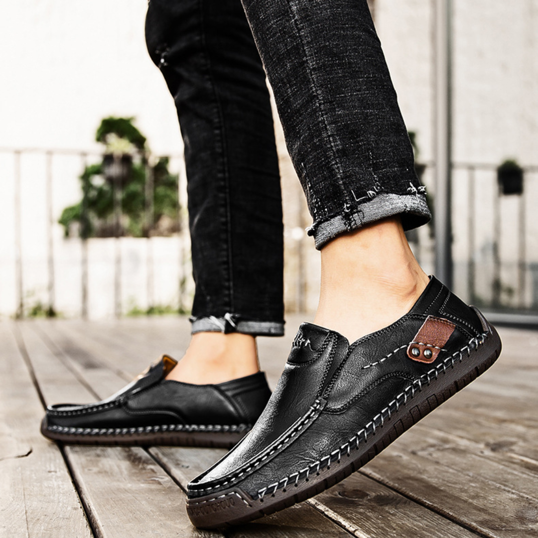 Nero Leather Loafers