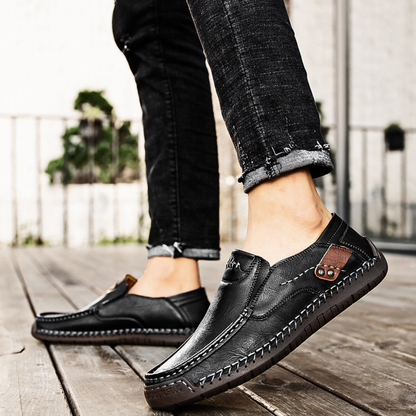 Nero Leather Loafers