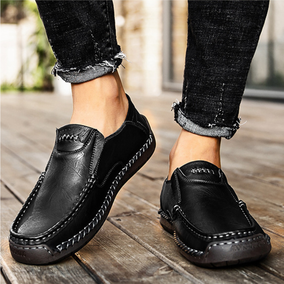 Nero Leather Loafers