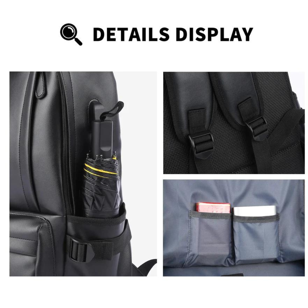 Waterproof Leather Backpack