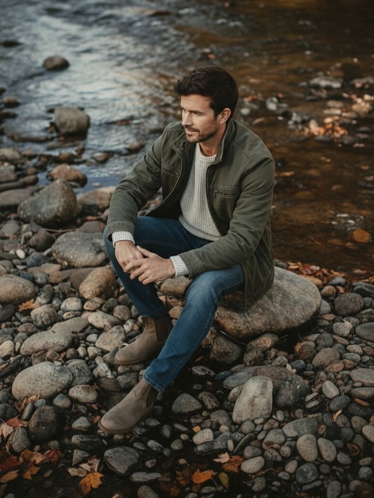 Urban Vintage Olive Field Jacket - Veluzzi
