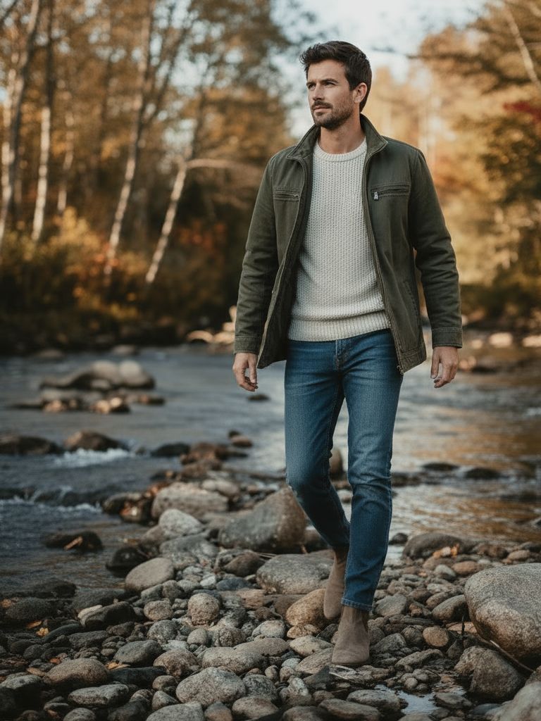 Urban Vintage Olive Field Jacket - Veluzzi