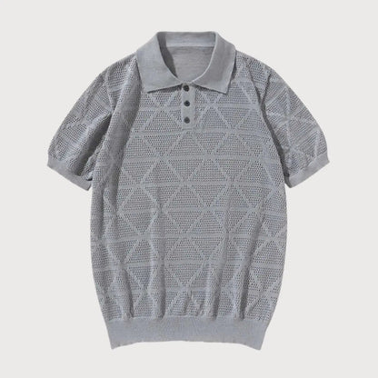 Alessio Textured Knit Polo