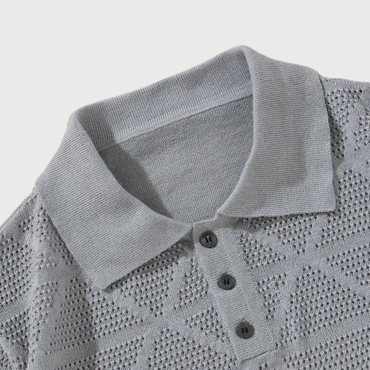 Alessio Textured Knit Polo