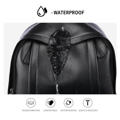 Waterproof Leather Backpack