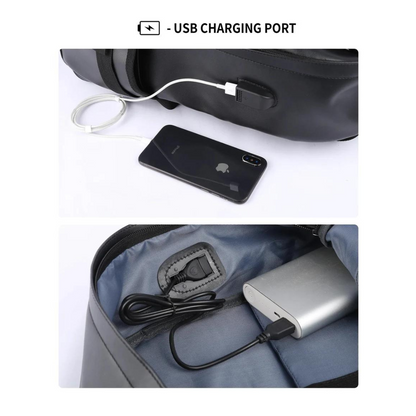 Waterproof Leather Backpack