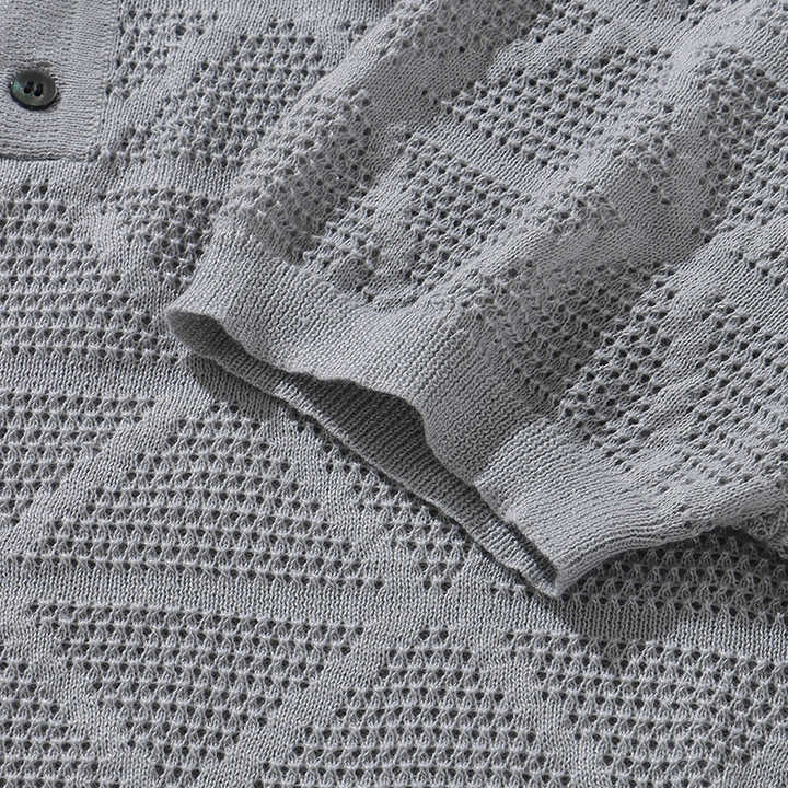 Alessio Textured Knit Polo