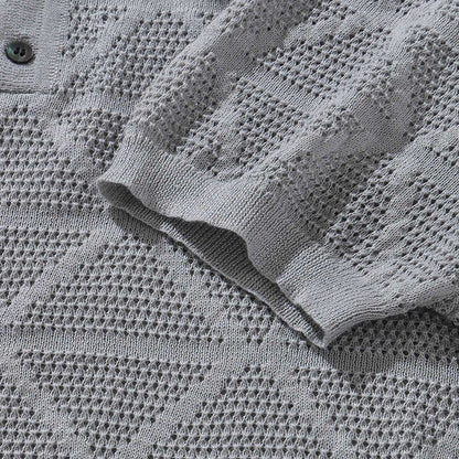 Alessio Textured Knit Polo