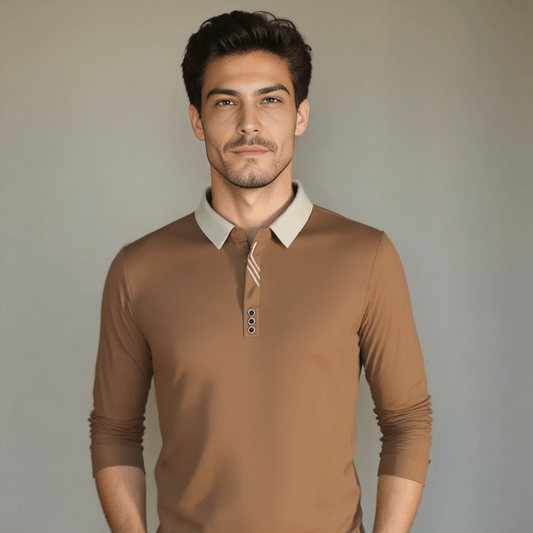 Marcello Elegant Long Sleeve Polo