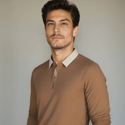 Marcello Elegant Long Sleeve Polo