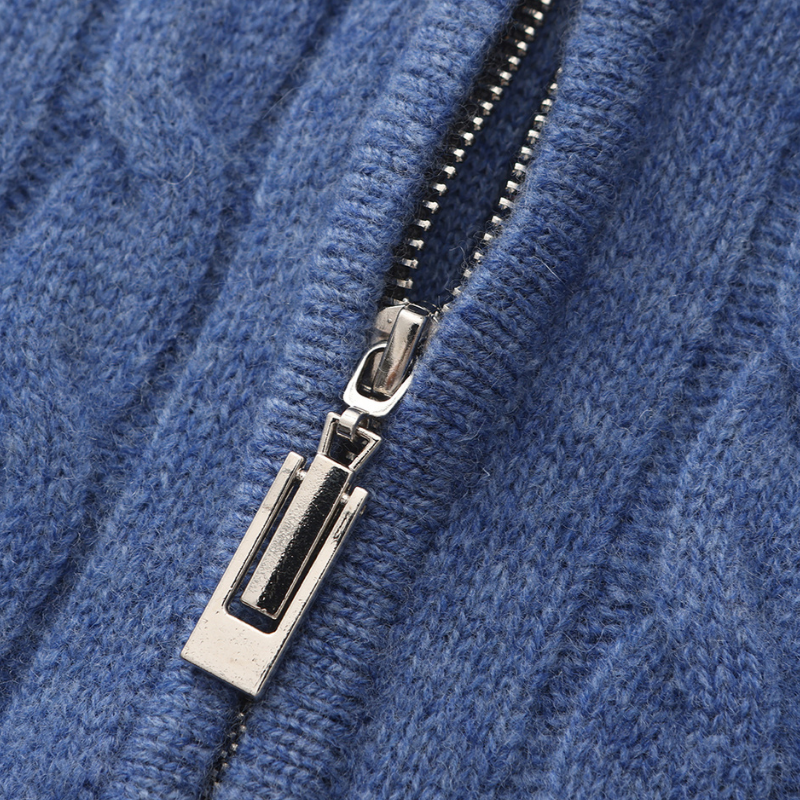 Royal Cashmere Woven Half Zip