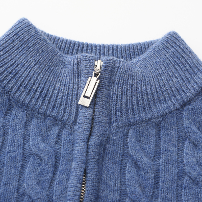 Royal Cashmere Woven Half Zip