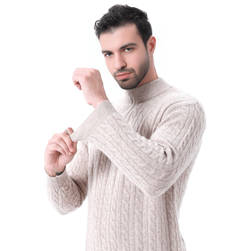 Royal Cashmere Woven Half Zip