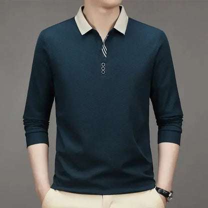 Marcello Elegant Long Sleeve Polo