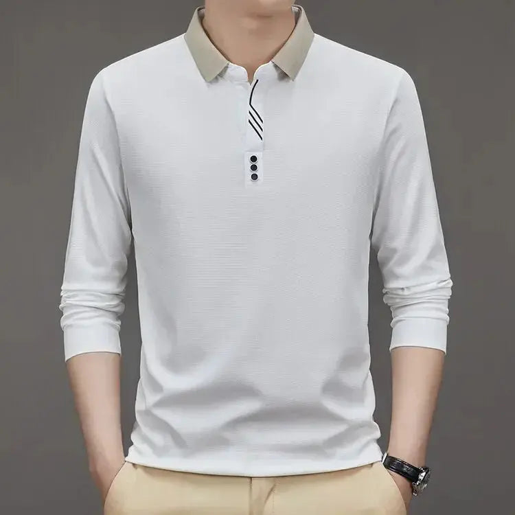 Marcello Elegant Long Sleeve Polo