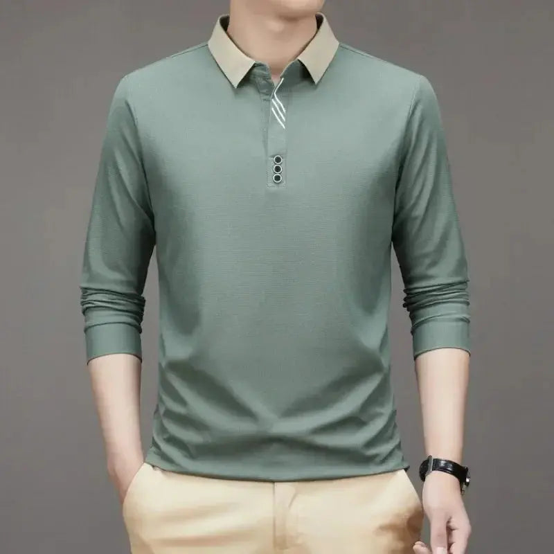 Marcello Elegant Long Sleeve Polo