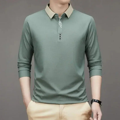 Marcello Elegant Long Sleeve Polo