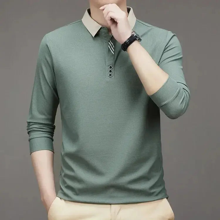 Marcello Elegant Long Sleeve Polo