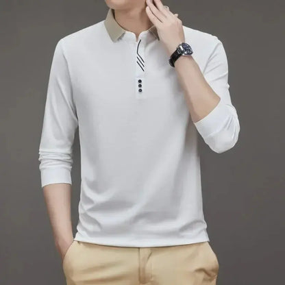 Marcello Elegant Long Sleeve Polo