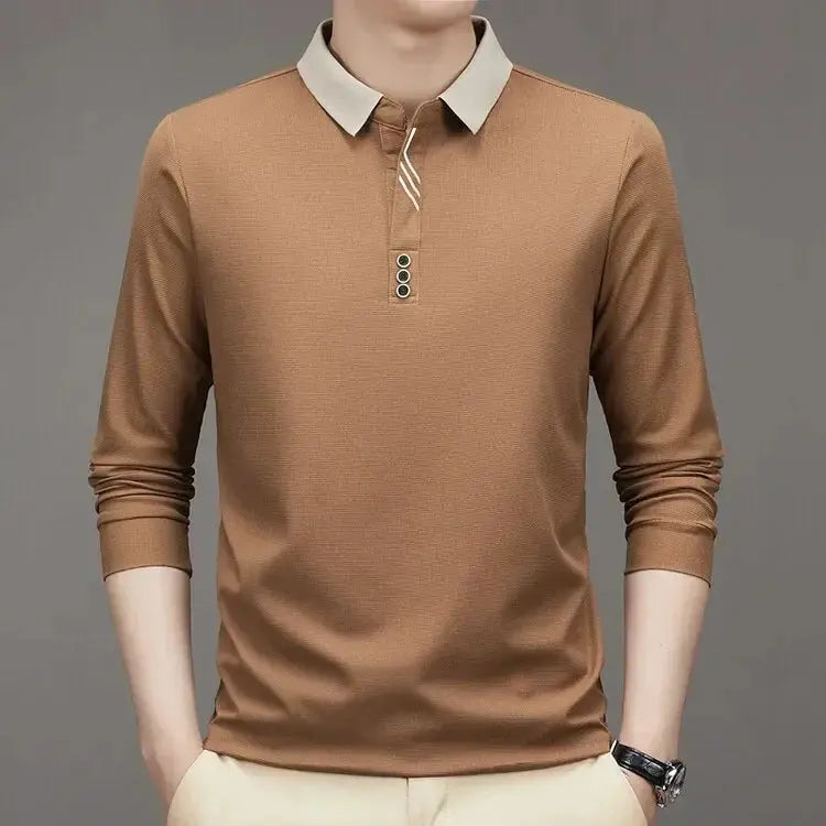 Marcello Elegant Long Sleeve Polo