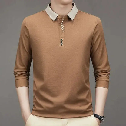 Marcello Elegant Long Sleeve Polo