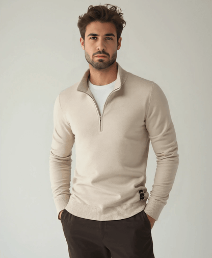 The Luxe Half-Zip Knit Sweater